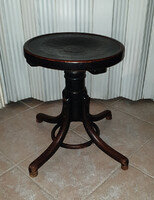 Eredeti 19. századi THONET zongoraszék – préselt mintás ülőlap, korabeli papírcímkével!!!