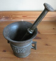 Rézmozsár "Durch Krieg zum Sieg" felirattal és 1914-1917 évszámmal