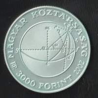 3000 Forint Bolyai János emlékérem 2002