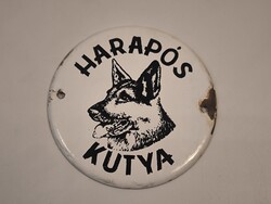 Harapós Kutya Zománctábla F15