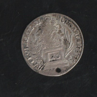 20 krajcár 1763 Mária Theresia felirattal.