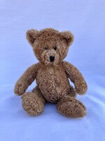 Barna plüssmackó babzsákos pocakkal - maci - mackó - játék mackó