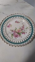 Antik rózsás porcelán tál