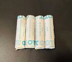 4db Bontatlan MNB Rolni. 1990. 20fillér Magyar állami MNB rolni.