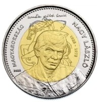 100 forint emlék érme! Verde fényes! Nagy László