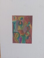 (K) Csepeli Németh Miklós festmény 15x21 cm