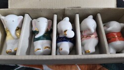 Japán evőpálcika tartó porcelán kiselefántok