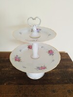 Hollóházi Emeletes Torta Kínáló Hibátlan!