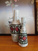 Veb Haldensleben mid century vázacsalád - 2 darab -  26.5 cm és 20 cm