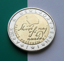 Szlovénia - 2 Euro  - 2023 - szlovén nemzeti költő