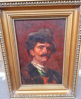 Férfi Portré Festmény Lányi Szignóval