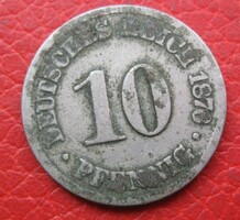 Német birodalmi 10 pfennig 1878 (S52)