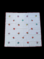 Kalocsai Virágos Hímzett Terítő - 86x83cm Hibàtlan Àllapotban!