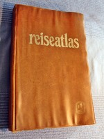 Régi sörös Bitburger Pils reklám autós atlasz térkép