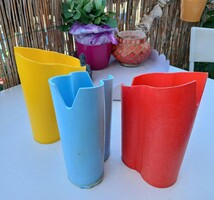 MŰANYAG ZACSKÓS TEJ TARTÓ, régi retro vintage,  1970-es évek