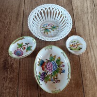4db Herendi porcelán Viktória és Fácán mintával
