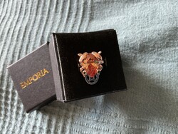 Békás rose gold aranyozott gyűrű 16 krgp