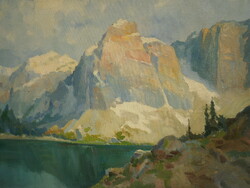 Zórád Géza (1890-1969)) : Alpesi táj