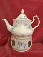 Royal Albert Blue Blossom teáskanna, kanna melegítővel