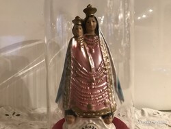 MADONNA - ROMA - ALKUKÉPES - MARIAZELL - PORCELÁN - 15 x 8,5 cm - ÜVEG - FA  - 20 x 11 cm