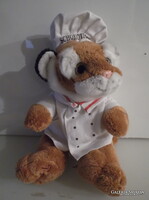 CSOKOLÁDÉ SÉF - ALKUKÉPES -  25 x 17 cm  - PLÜSS - GYŰJTEMÉNYBŐL  - HIBÁTLAN