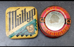 2 db Vintage írógépszalag, pléh doboza 1930 körül