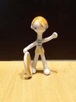 Hollóházi porcelán figura Karikás Peti