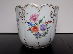 Csodálatos Hollóházi porcelán barokk kaspó