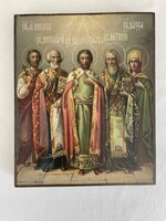 Öt álló szent - orosz ikon