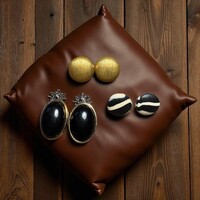 3 pár Régi fülklipsz vintage fülbevaló, retro klipsz, az ékszerek az 1960-as évekből származinak