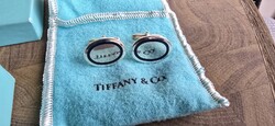 Tiffany & co luxus mandzsetta gomb ezüst új