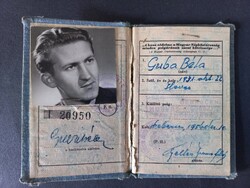 Katonai igazolvány  Guba Béla 1954 Debrecen