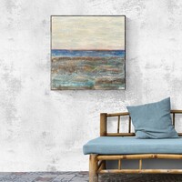 Andrea Elek - THE SEA IS CALLING - absztrakt festmény - 80x80 cm