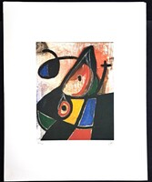 Joan Míró - Guitar- litográfia -50x40 cm
