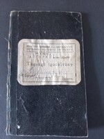 Magyar Államvasutak Betegségi Biztositó Intézete Tagsági könyv Bakány Ferencné Abony 1943-tól