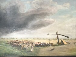 Olajfestmény 86x66cm.