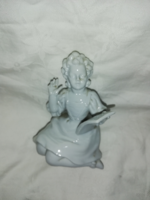 Ritka Wallendorfi  porcelán olvasó lány   L