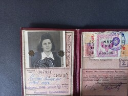 MÁV arcképes igazolvány Kisvári Sándorné Budapest 1948