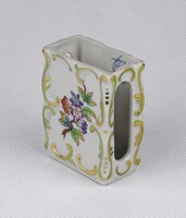 1V641 Viktória mintás Herendi porcelán gyufatartó