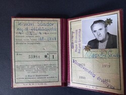 Magyar Menetkedvezményi Egyesség Arcképes Igazolvány Vasúti Alk. részére Kisvári Sándor 1978