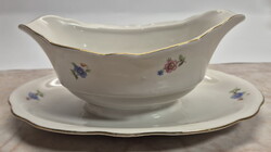 Zsolnay régi pajzspecsétes SZÓSZOS - apró virágmintákkal