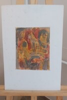 (K) Csepeli Németh Miklós festmény 21x24 cm