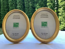 Ovális fa képkeret vagy tükörkeret 18x24 cm