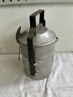 Régi magyar alumínium ételhordó