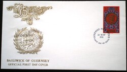 GUf222 / Guernsey 1981 Érmék bélyeg FDC-n