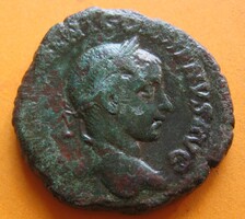 Gordianus III Provinciális Bronz Sestertius Viminacium eredeti zöld patinával  19,7 gr/ 24 mm (L15)