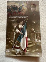 Antik színezett I. világháborús katonai képeslap -  Postatiszta                            -32