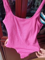 Új rózsaszín elasztikus S-XL fürdőruha F&F 2500 Ft, ami most 5590 a boltban