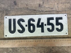 -AV421- Régi Rendszám Rendszámtábla US-64-55