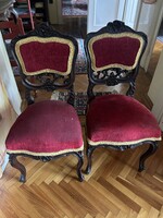 Neobarokk asztal 2székkel